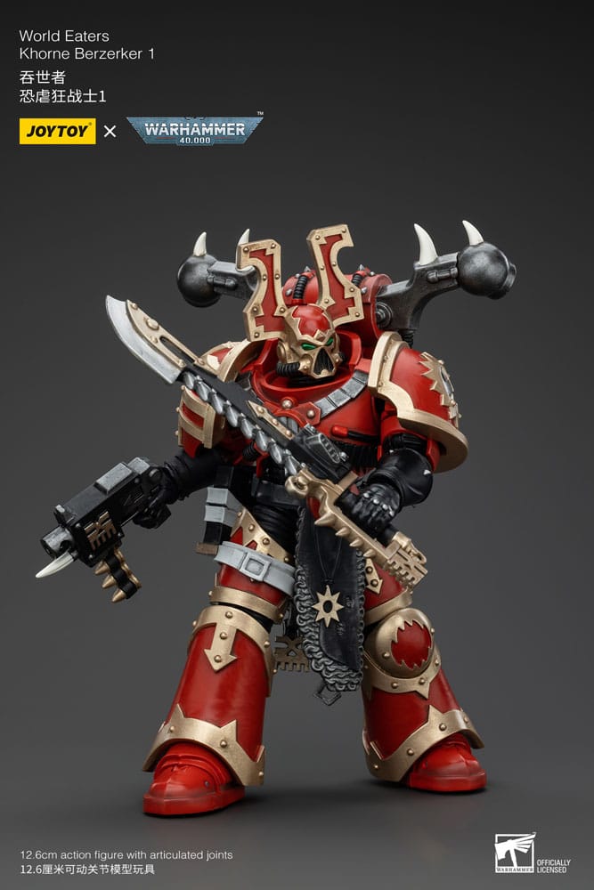 Warhammer 40k Action Figure 1/18 World Eaters Khorne Berzerker 1 13 cm