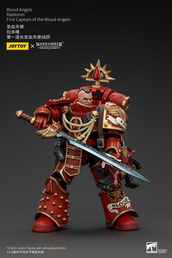 Warhammer The Horus Heresy Action Figure 1/18 Blood Angels Raldoron First Captain of the Blood Angels 13 cm