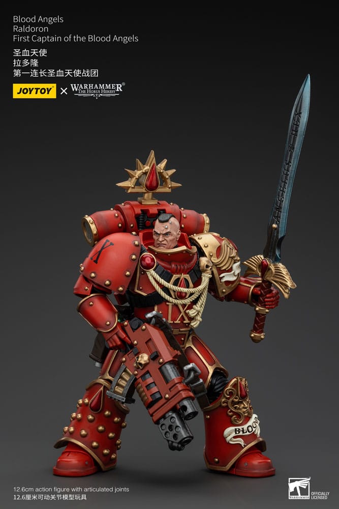 Warhammer The Horus Heresy Action Figure 1/18 Blood Angels Raldoron First Captain of the Blood Angels 13 cm