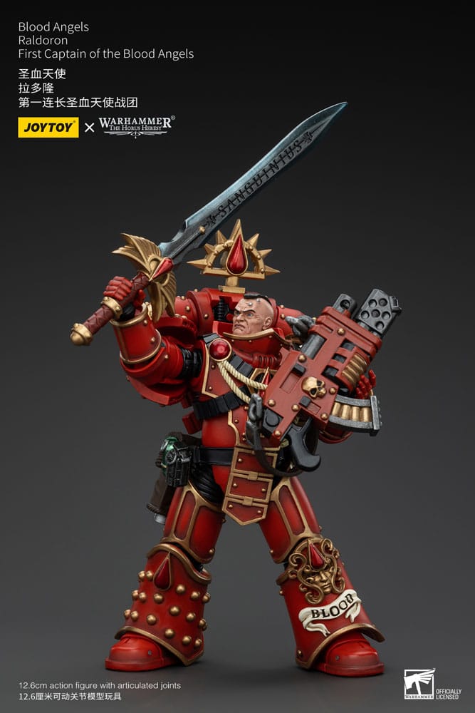 Warhammer The Horus Heresy Action Figure 1/18 Blood Angels Raldoron First Captain of the Blood Angels 13 cm