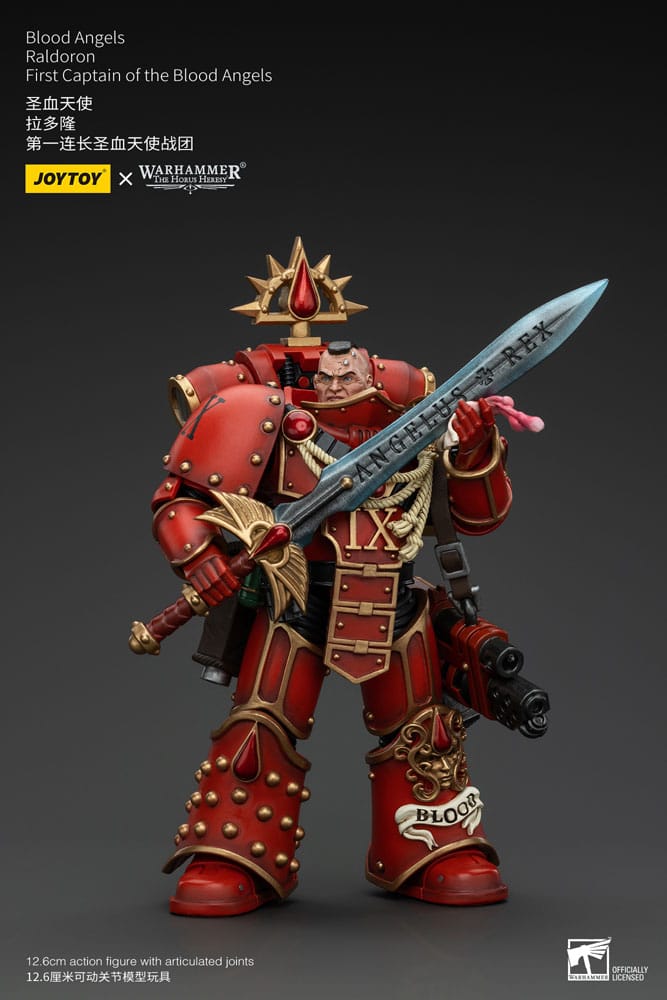 Warhammer The Horus Heresy Action Figure 1/18 Blood Angels Raldoron First Captain of the Blood Angels 13 cm