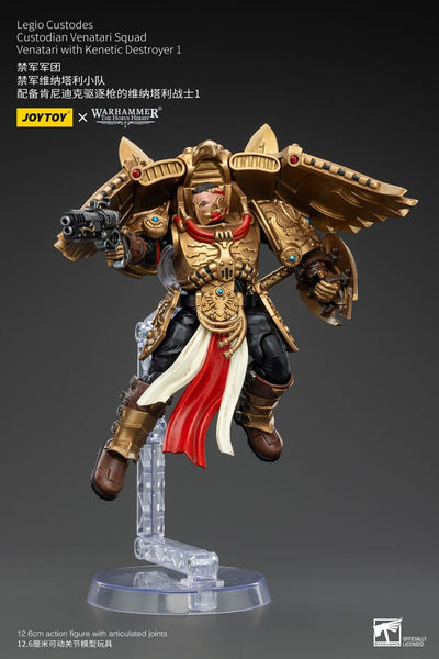 Warhammer The Horus Heresy Action Figure 1/18 Legio Custodes Custodian Venatari Squad Venatari with Kenetic Destroyer 1 13 cm