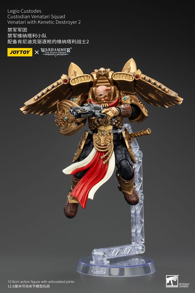 Warhammer The Horus Heresy Action Figure 1/18 Legio Custodes Custodian Venatari Squad Venatari with Kenetic Destroyer 2 13 cm