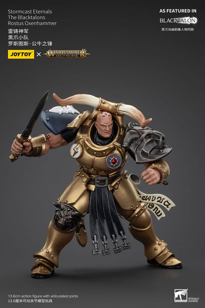 Warhammer Age of Sigmar Actionfigur Stormcast Eternals The Blacktalons Rostus Oxen hammer 20 cm