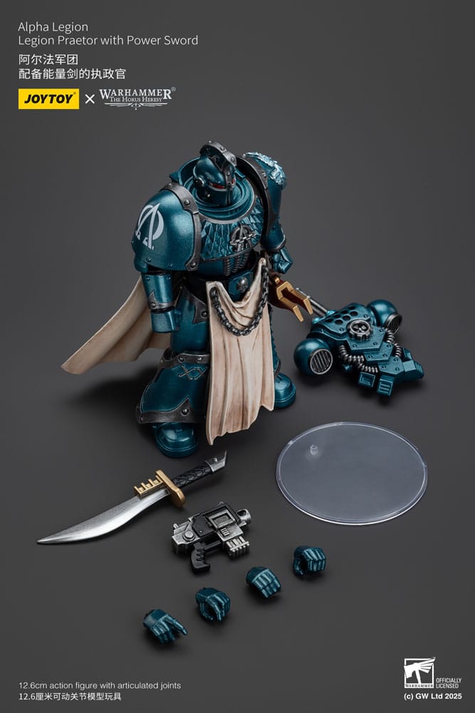 Warhammer The Horus Heresy Action Figure Alpha Legion Praetor with Power Sword 20 cm