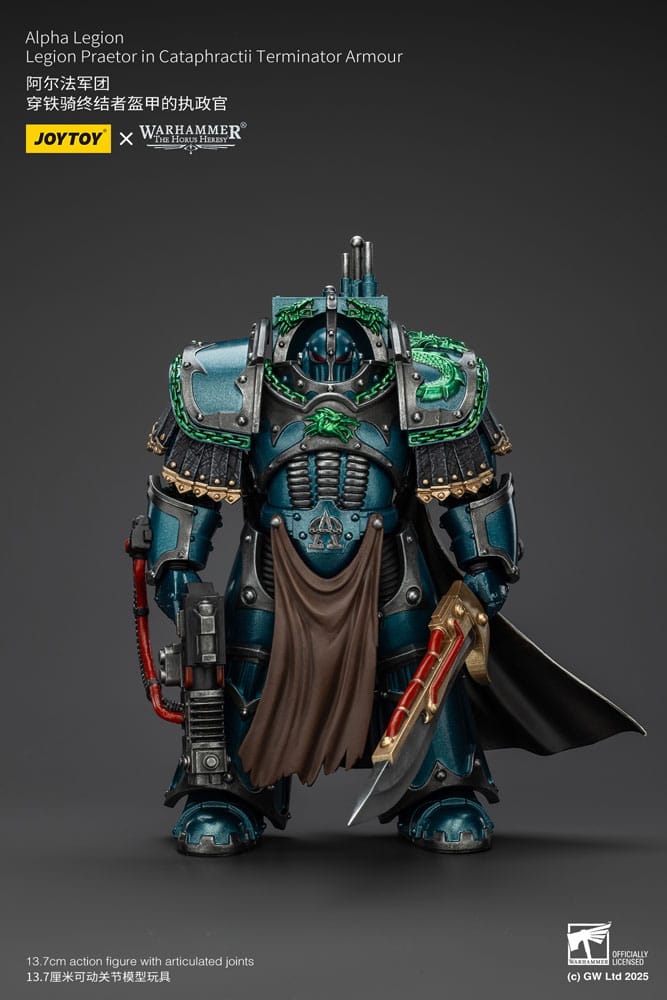 Warhammer The Horus Heresy Action Figure Alpha Legion Legion Praetor in Cataphractii Terminator Armour 18 cm