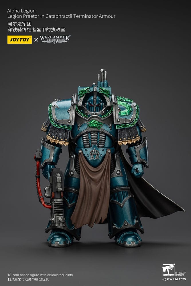 Warhammer The Horus Heresy Action Figure Alpha Legion Legion Praetor in Cataphractii Terminator Armour 18 cm