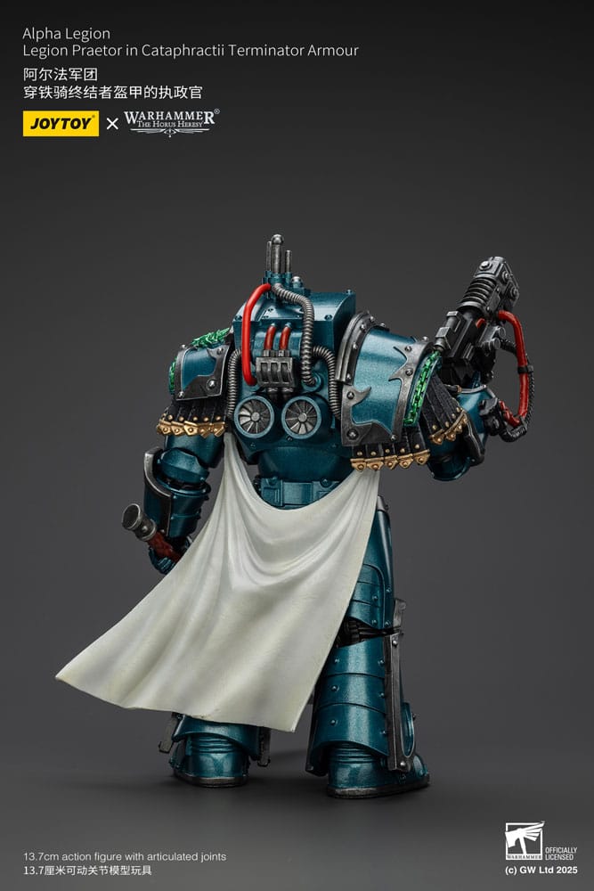 Warhammer The Horus Heresy Action Figure Alpha Legion Legion Praetor in Cataphractii Terminator Armour 18 cm