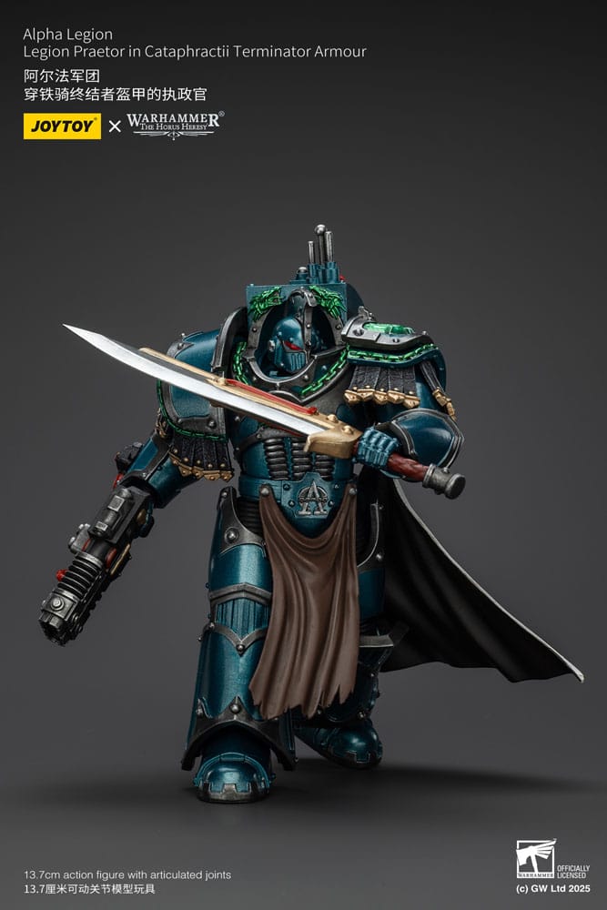 Warhammer The Horus Heresy Action Figure Alpha Legion Legion Praetor in Cataphractii Terminator Armour 18 cm