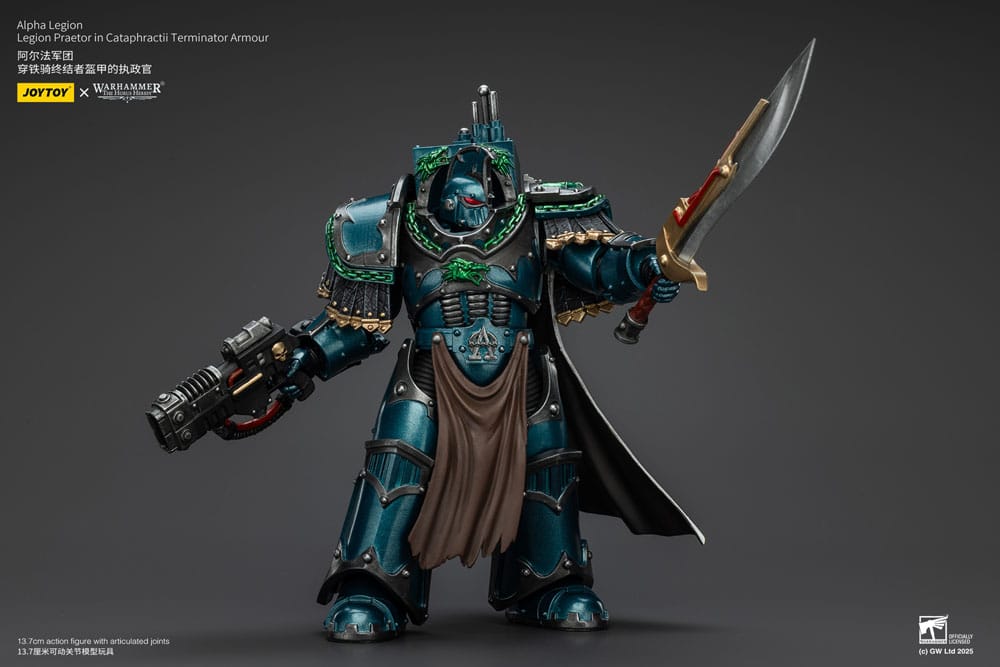 Warhammer The Horus Heresy Action Figure Alpha Legion Legion Praetor in Cataphractii Terminator Armour 18 cm