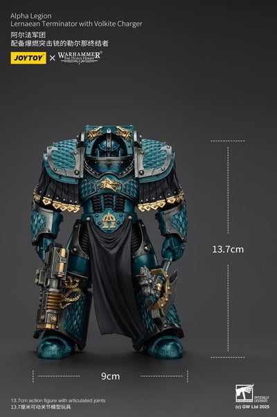 Warhammer The Horus Heresy Action Figure Alpha Legion Lernaean Terminator with Volkite Charger 20 cm