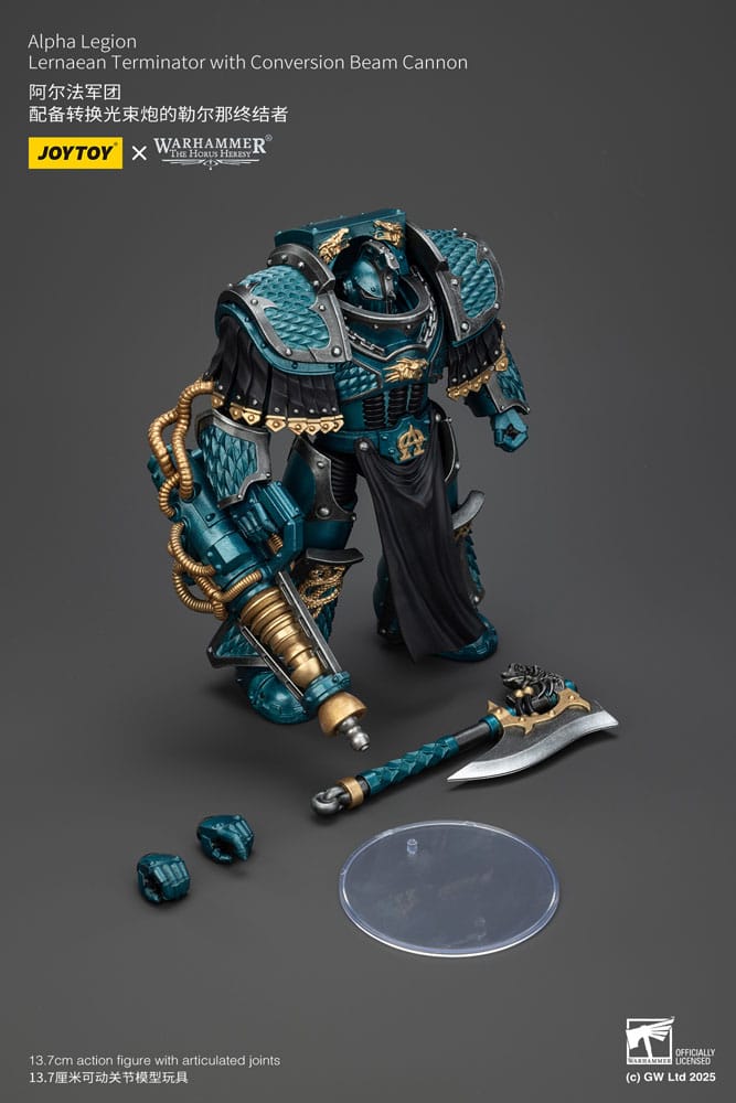 Warhammer The Horus Heresy Action Figure Alpha Legion Lernaean Terminator with Conversion Beam Cannon 20 cm