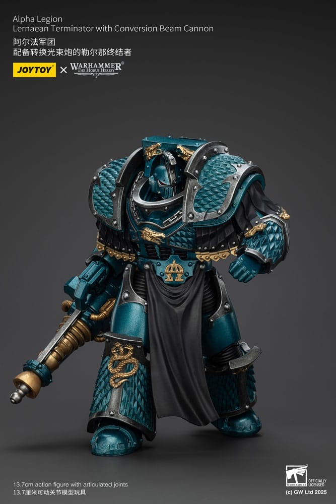 Warhammer The Horus Heresy Action Figure Alpha Legion Lernaean Terminator with Conversion Beam Cannon 20 cm