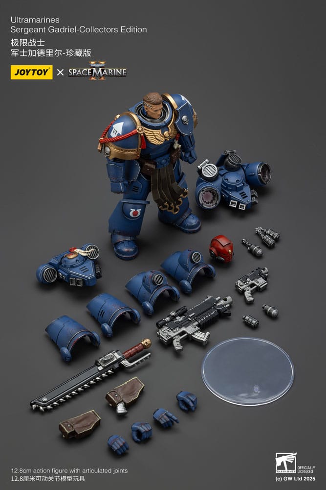 Warhammer 40,000: Space Marine 2 Action Figure Ultramarines Sergeant Gadriel Collectors Edition 13 cm