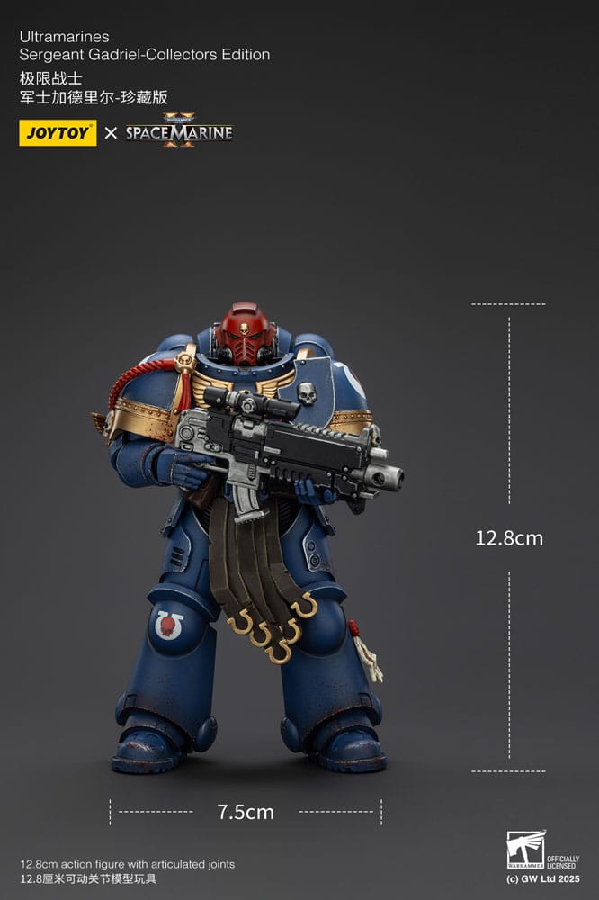Warhammer 40,000: Space Marine 2 Action Figure Ultramarines Sergeant Gadriel Collectors Edition 13 cm