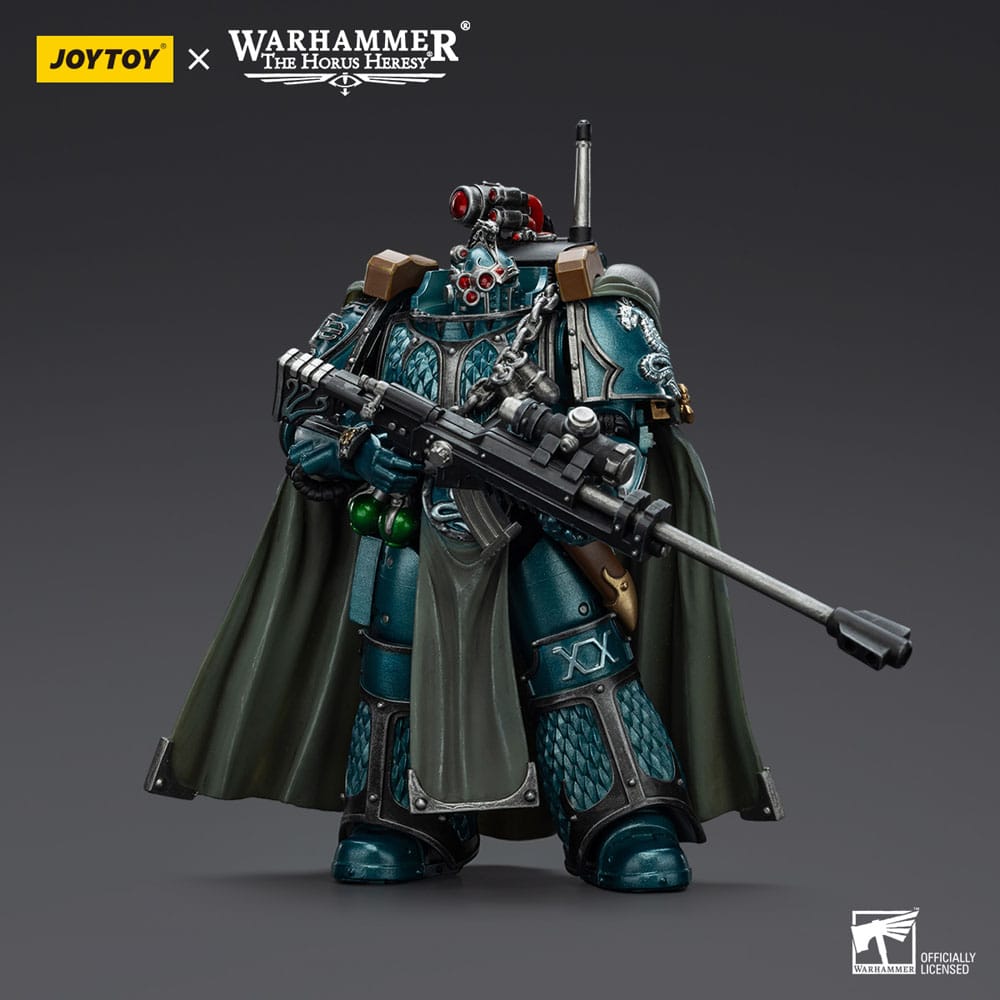 Warhammer The Horus Heresy Action Figure Alpha Legion Exodus The One who is Many With Sniper Rifle And Power Dagger 20 cm
