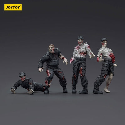 Zombie Dark Source Action Figures 4-Pack Security Guards 8 cm