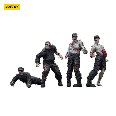 Zombie Dark Source Action Figures 4-Pack Security Guards 8 cm