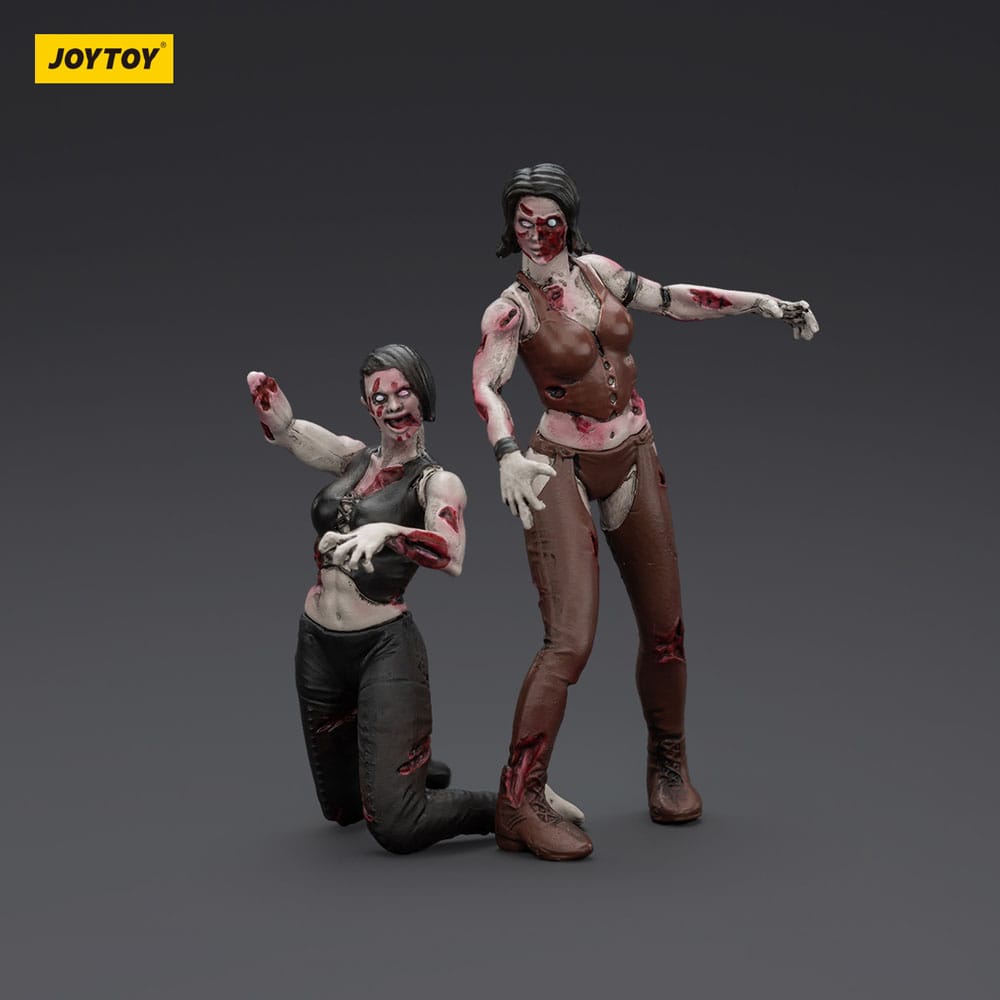 Zombie Dark Source Action Figures 2-Pack Female wrestlers 8 cm