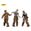 Zombie Dark Source Action Figures 3-Pack Firefighters 8 cm