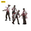 Zombie Dark Source Action Figures 4-Pack Scientists (Male) 8 cm