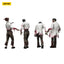 Zombie Dark Source Action Figures 4-Pack Scientists (Male) 8 cm