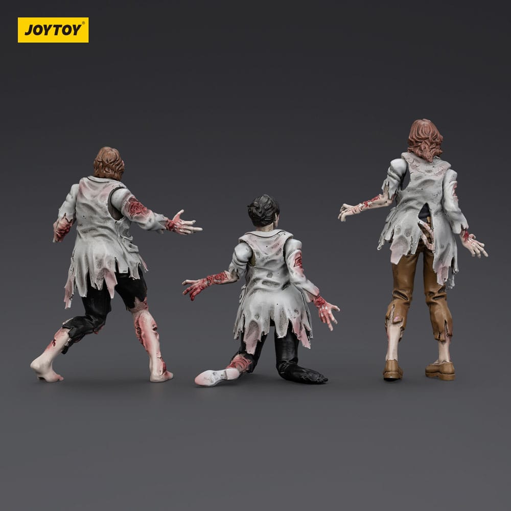 Zombie Dark Source Action Figures 3-Pack Scientists (Female) 8 cm