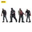 Zombie Dark Source Action Figures 4-Pack Police (Male) 8 cm