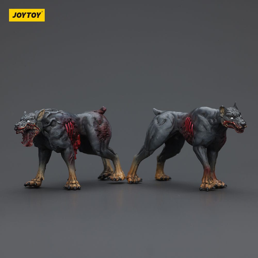 Zombie Dark Source Action Figures 2-Pack Police Dogs 8 cm