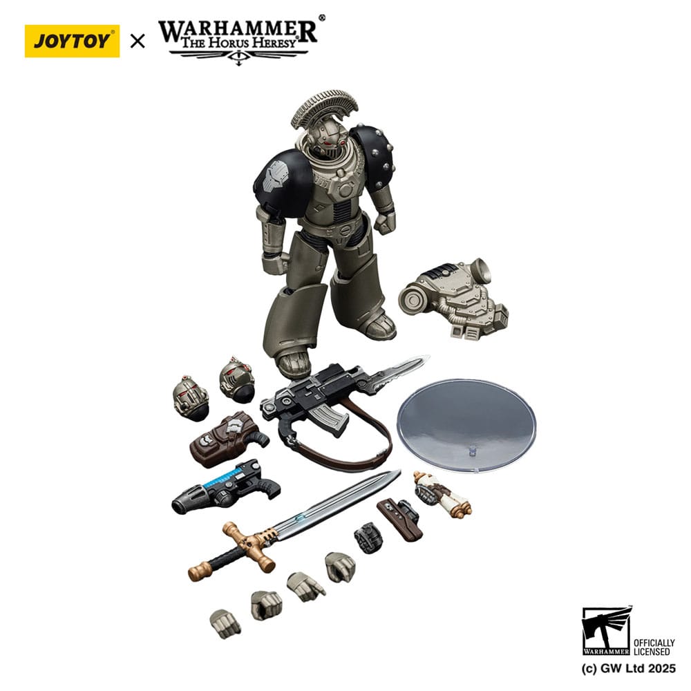 Warhammer The Horus Heresy Action Figure 1/18 lron Warriors MKVI Tactical Sergeant with Power Sword and Plasma Pistol 12 cm