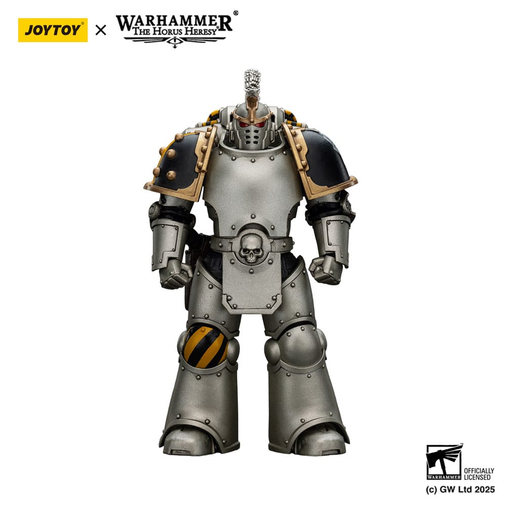 Warhammer The Horus Heresy Action Figure 1/18 lron Warriors Command Squad Chosen with Legion Standard 12 cm