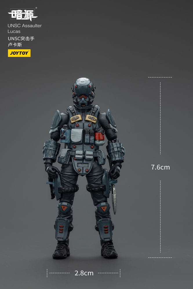 UNSC Dark Source Action Figur Assaulter Lucas 7 cm