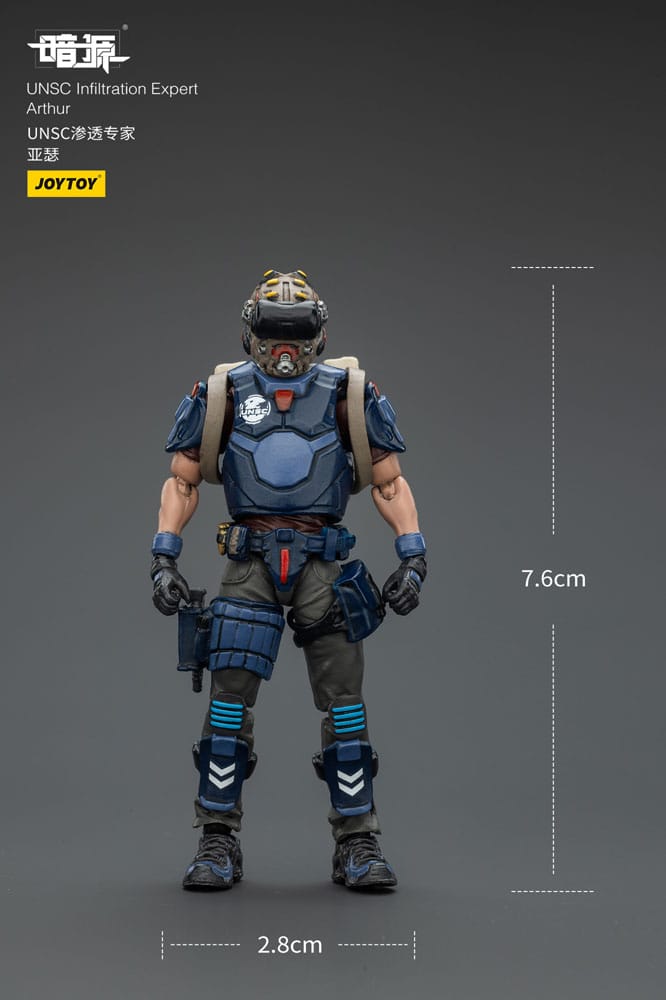 UNSC Dark Source Action Figur Infiltration Expert Arthur 7 cm