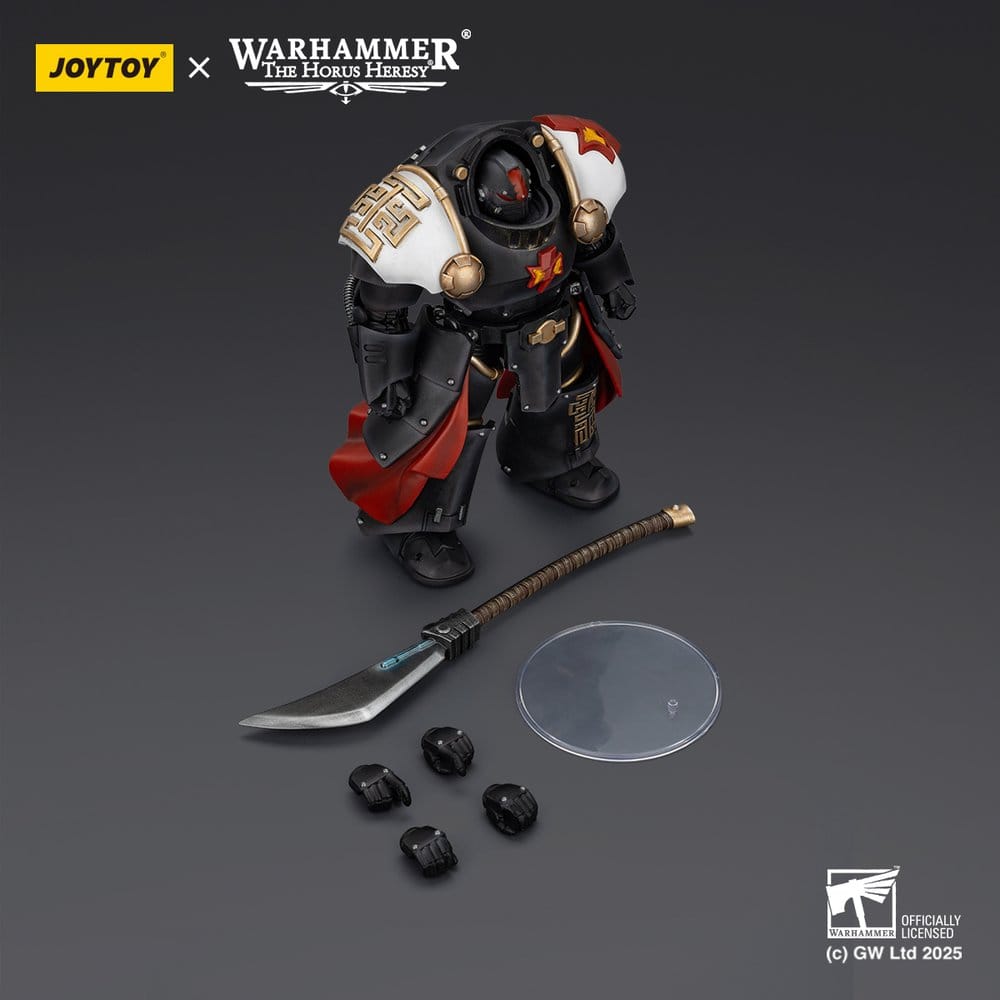 Warhammer The Horus Heresy Action Figure White Scars Ebon Keshig Terminator 2 with Power Glaive 13 cm - Damaged packaging