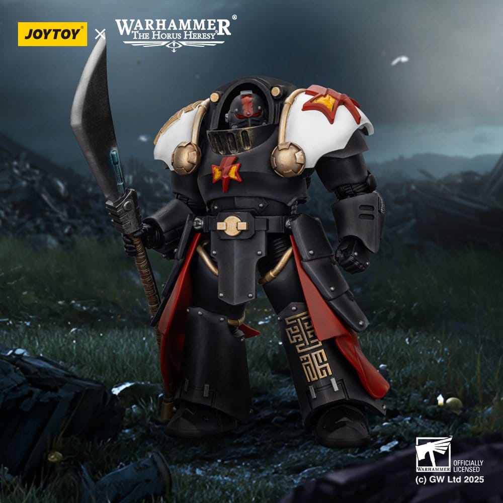 Warhammer The Horus Heresy Action Figure White Scars Ebon Keshig Terminator 2 with Power Glaive 13 cm - Damaged packaging