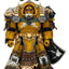 Warhammer Imperial Fists Action Figure Legion Praetor in Tartaros Terminator Armourwith Power Sword and Vigil Storm Shield 14 cm