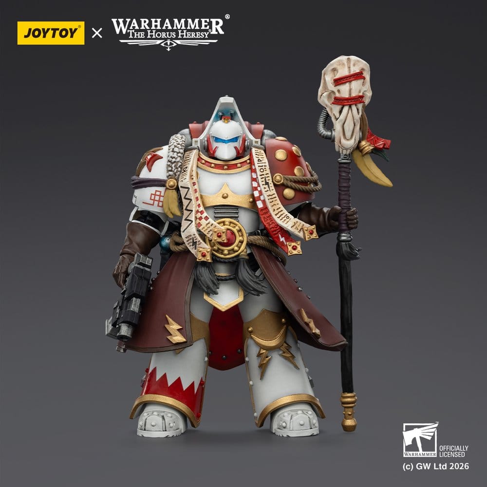 Warhammer 40,000 Action Figure White Scars Stormseer Consulwith Force Staff and Bolt Pistol 12 cm - Damaged packaging