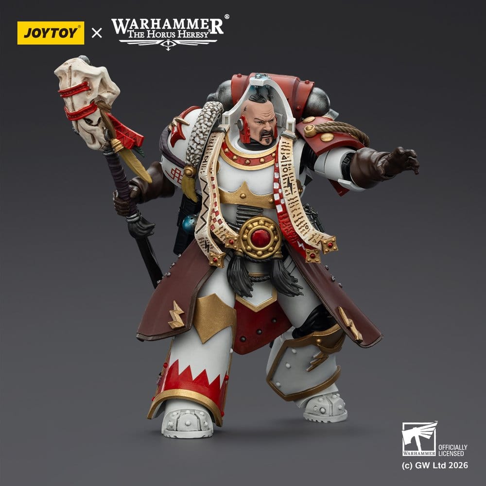 Warhammer 40,000 Action Figure White Scars Stormseer Consulwith Force Staff and Bolt Pistol 12 cm - Damaged packaging