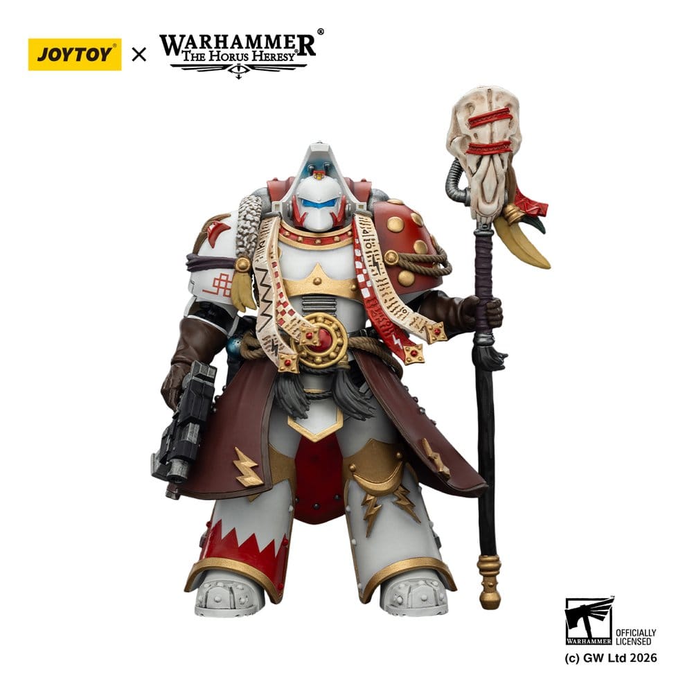 Warhammer 40,000 Action Figure White Scars Stormseer Consulwith Force Staff and Bolt Pistol 12 cm - Damaged packaging