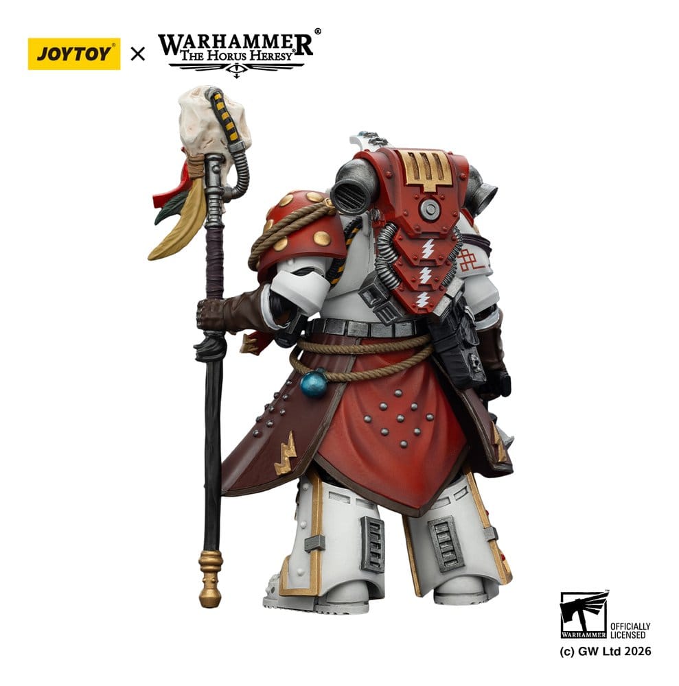 Warhammer 40,000 Action Figure White Scars Stormseer Consulwith Force Staff and Bolt Pistol 12 cm - Damaged packaging