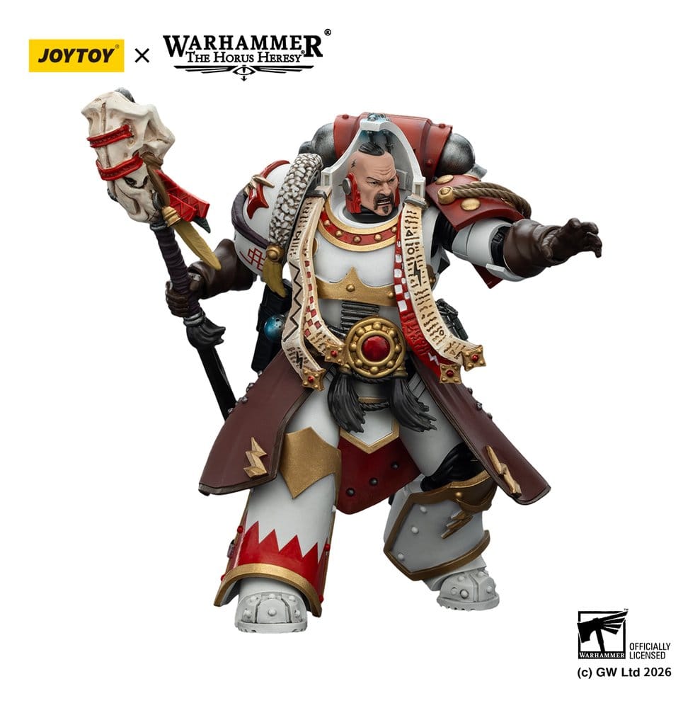 Warhammer 40,000 Action Figure White Scars Stormseer Consulwith Force Staff and Bolt Pistol 12 cm - Damaged packaging