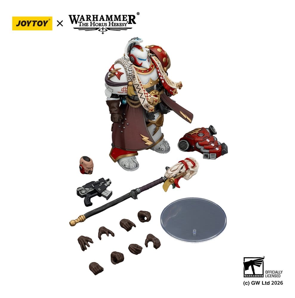 Warhammer 40,000 Action Figure White Scars Stormseer Consulwith Force Staff and Bolt Pistol 12 cm - Damaged packaging