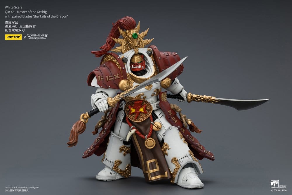 Warhammer The Horus Heresy Action Figure White Scars Qin Xa - Master of the Keshig 14 cm