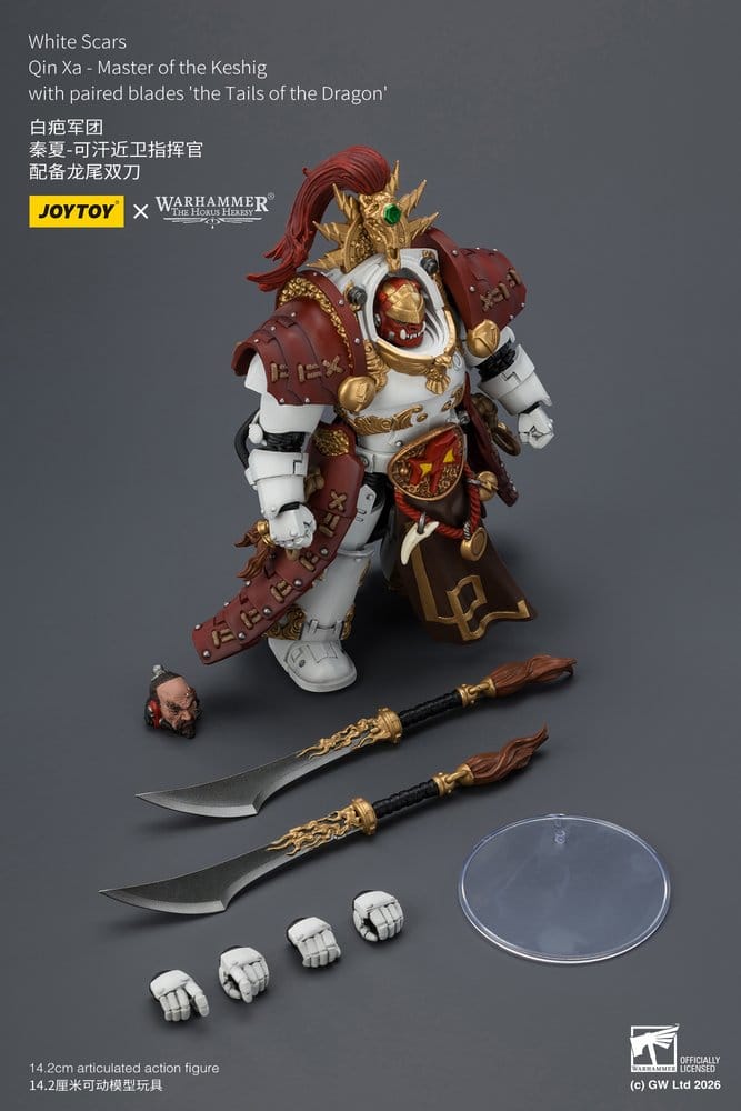 Warhammer The Horus Heresy Action Figure White Scars Qin Xa - Master of the Keshig 14 cm