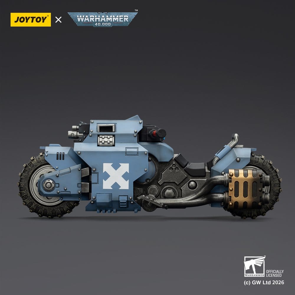 Warhammer 40,000 Raider-pattern Combat Bike Space Wolves with twin-linked bolt rifles 22 cm - Damaged packaging