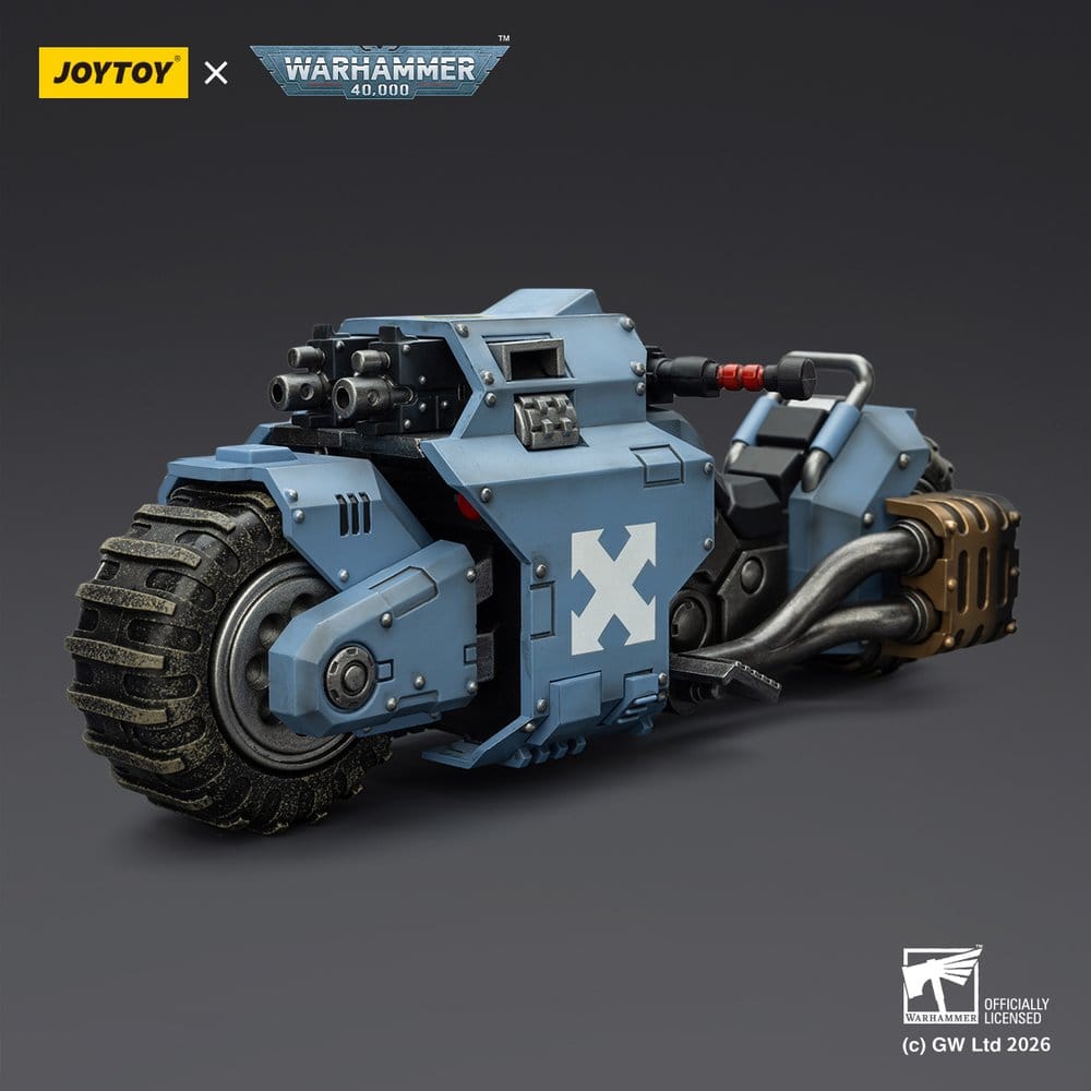 Warhammer 40,000 Raider-pattern Combat Bike Space Wolves with twin-linked bolt rifles 22 cm - Damaged packaging