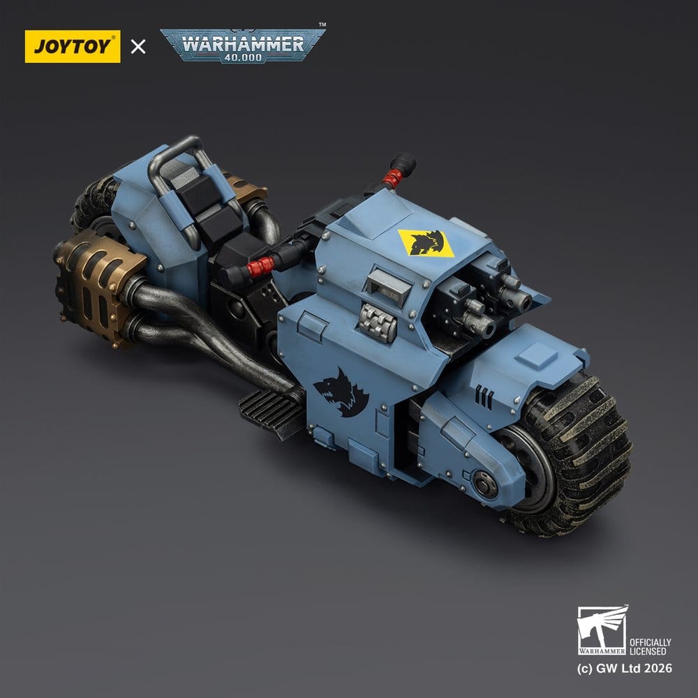 Warhammer 40,000 Raider-pattern Combat Bike Space Wolves with twin-linked bolt rifles 22 cm - Damaged packaging