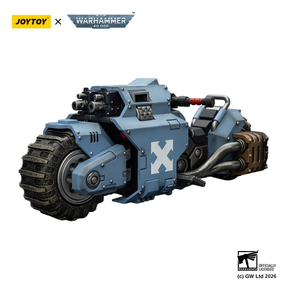 Warhammer 40,000 Raider-pattern Combat Bike Space Wolves with twin-linked bolt rifles 22 cm - Damaged packaging