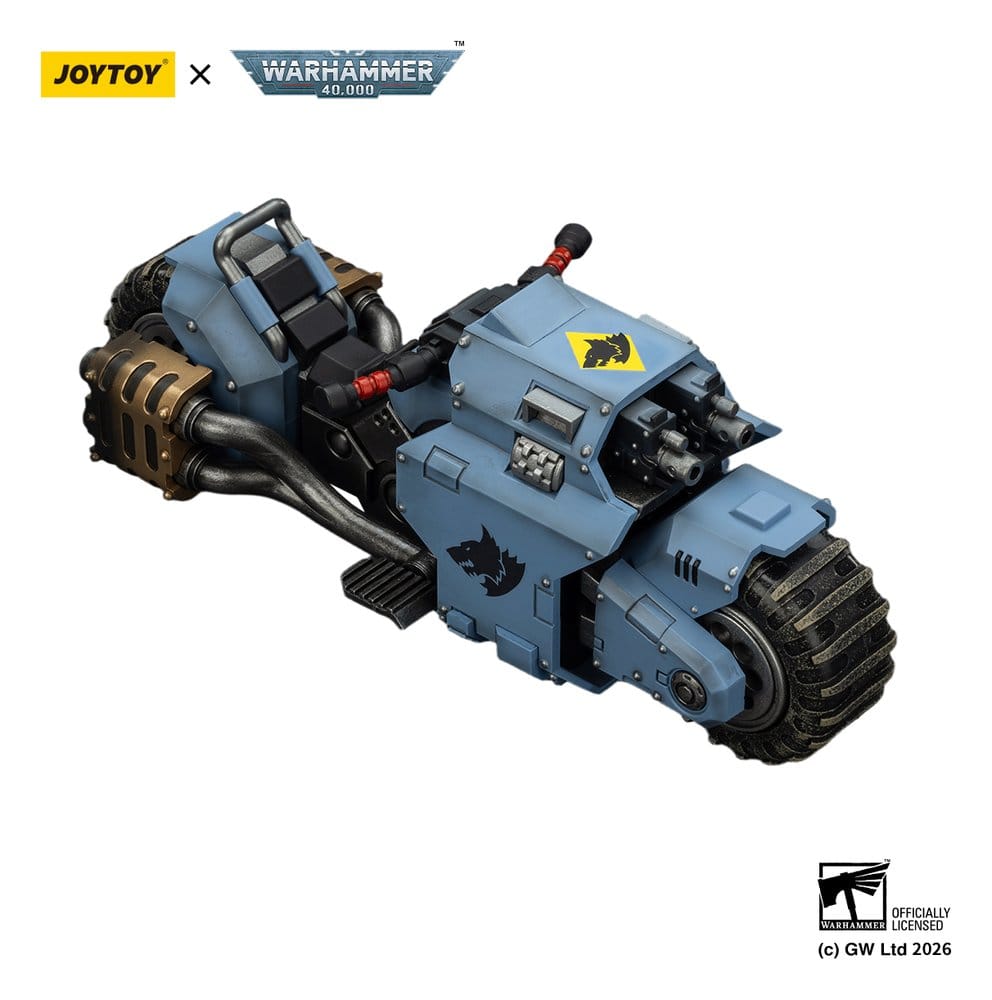 Warhammer 40,000 Raider-pattern Combat Bike Space Wolves with twin-linked bolt rifles 22 cm - Damaged packaging