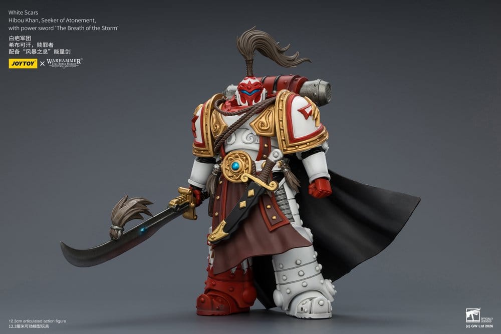 Warhammer The Horus Heresy Action Figure White Scars Hibou Khan, Seeker of Atonement 12 cm